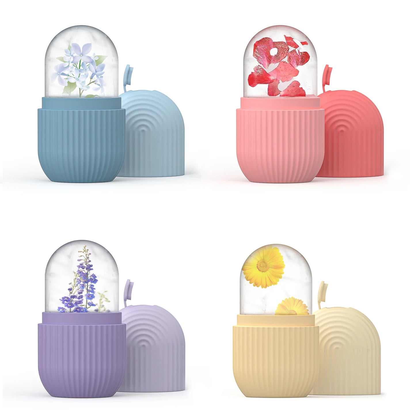 ❄️AUREA CHIC IceLuxe  Roller & Silicone Cube Tray Facial Massager