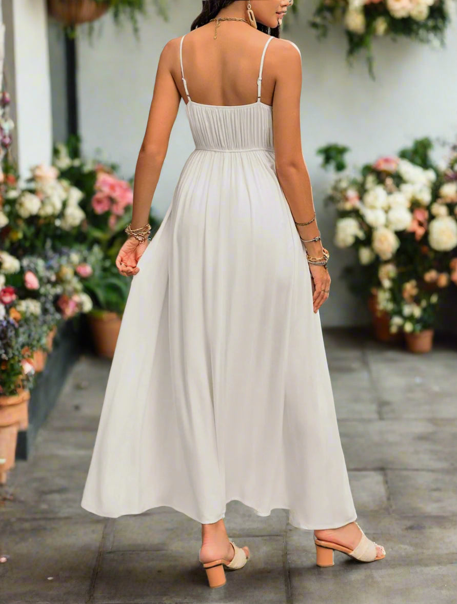 🌷AUREA CHIC Midi Dress White