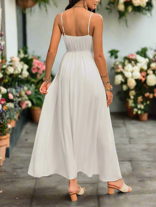 🌷AUREA CHIC Midi Dress White